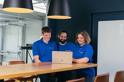 Mitarbeiter in einer Besprechung